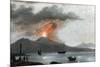 Eruption of Vesuvius, Italy, C1815-null-Mounted Giclee Print