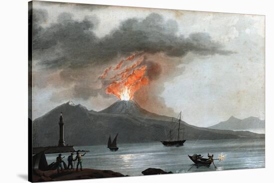 Eruption of Vesuvius, Italy, C1815-null-Stretched Canvas