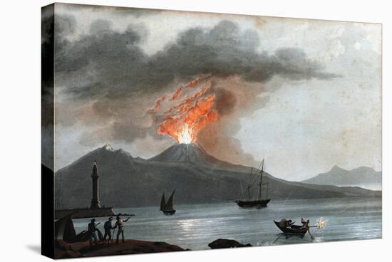 Eruption of Vesuvius, Italy, C1815-null-Stretched Canvas