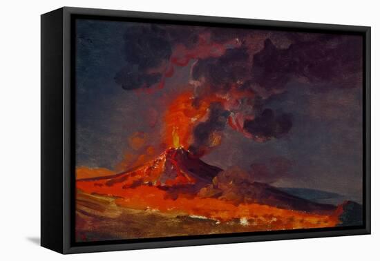 Eruption of Vesuvius.-Joseph Wright of Derby-Framed Stretched Canvas