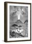 Eruption of Vesuvius-null-Framed Giclee Print