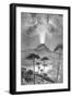 Eruption of Vesuvius-null-Framed Giclee Print