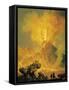 Eruption of Vesuvius-Pierre-Jacques Volaire-Framed Stretched Canvas