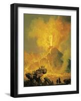 Eruption of Vesuvius-Pierre-Jacques Volaire-Framed Giclee Print