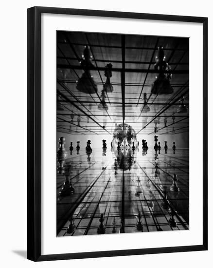 Ervand Kogbetliantz Who Has Developed a Three Dimensional Form of Chess-Yale Joel-Framed Premium Photographic Print