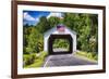 Erwinna Covered Bridge, Pennsylvania-George Oze-Framed Photographic Print