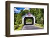 Erwinna Covered Bridge, Pennsylvania-George Oze-Framed Photographic Print