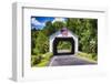 Erwinna Covered Bridge, Pennsylvania-George Oze-Framed Photographic Print