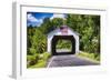 Erwinna Covered Bridge, Pennsylvania-George Oze-Framed Photographic Print