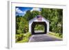 Erwinna Covered Bridge, Pennsylvania-George Oze-Framed Photographic Print