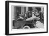 Erzherzog Franz Ferdinand and His Wife Leave Sarajevo Town Hall for Their Last Car Ride-Haeckel-Framed Art Print