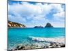 Es Vedra Island of Ibiza View from Cala D Hort in Balearic Islands-Natureworld-Mounted Photographic Print