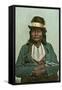 Esa-Ton-Yett, Comanche with Six-Shooter-null-Framed Stretched Canvas