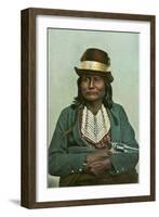 Esa-Ton-Yett, Comanche with Six-Shooter-null-Framed Art Print