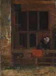 A Courtyard, C. 1660-Esaias Boursse-Giclee Print