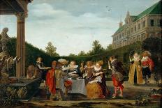 Festin Dans Le Parc Du Chateau - Feast in the Castle Park, by Velde, Esaias, Van De (1591-1630). Oi-Esaias I van de Velde-Giclee Print