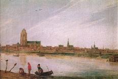 Summer Landscape (The Road to Emmaus) 1612-13-Esaias I van de Velde-Stretched Canvas