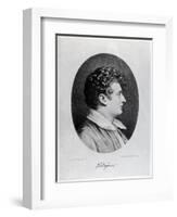 Esaias Tegner, Engraved by Isaac Wilhelm Tegner and Johann Adolf Kittendorff-Leonard Henrik Roos af Hjelmsater-Framed Giclee Print