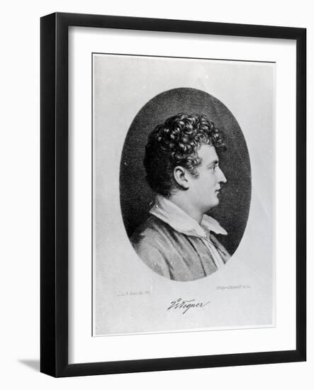 Esaias Tegner, Engraved by Isaac Wilhelm Tegner and Johann Adolf Kittendorff-Leonard Henrik Roos af Hjelmsater-Framed Giclee Print