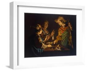 Esau and Jacob, 1640S-Matthias Stomer-Framed Giclee Print