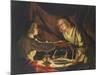 Esau and Jacob-Matthias Stomer-Mounted Giclee Print