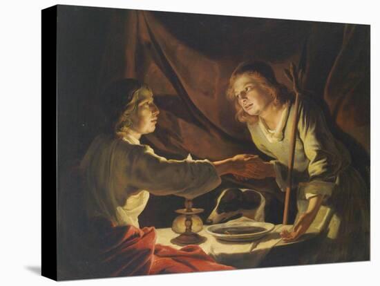 Esau and Jacob-Matthias Stomer-Stretched Canvas