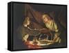 Esau and Jacob-Matthias Stomer-Framed Stretched Canvas