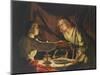 Esau and Jacob-Matthias Stomer-Mounted Giclee Print