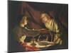 Esau and Jacob-Matthias Stomer-Mounted Giclee Print