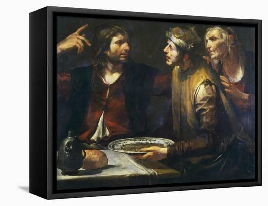 Esau Sells His Birth Right-Gioacchino Assereto-Framed Stretched Canvas