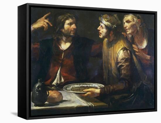 Esau Sells His Birth Right-Gioacchino Assereto-Framed Stretched Canvas