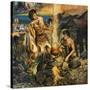 Esau Sells His Birthright-Harry G. Seabright-Stretched Canvas