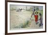 Esbjorn and the Peasant Girl-Carl Larsson-Framed Premium Giclee Print