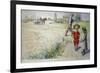 Esbjorn and the Peasant Girl-Carl Larsson-Framed Premium Giclee Print