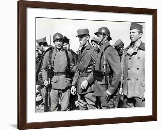 Escadrille Lafayette (Lafayette Escadrille) by William A.Wellman with Tab Hunter, 1958 (b/w photo)-null-Framed Photo