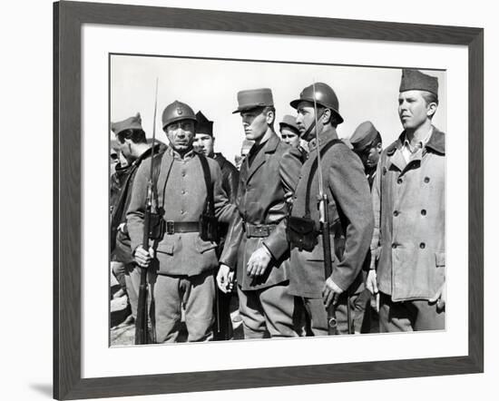 Escadrille Lafayette (Lafayette Escadrille) by William A.Wellman with Tab Hunter, 1958 (b/w photo)-null-Framed Photo