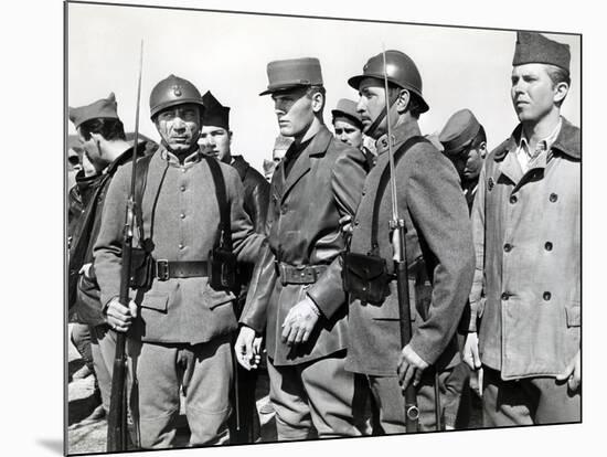 Escadrille Lafayette (Lafayette Escadrille) by William A.Wellman with Tab Hunter, 1958 (b/w photo)-null-Mounted Photo