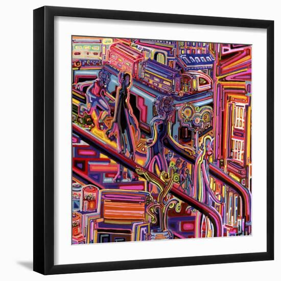 Escalator-Josh Byer-Framed Premium Giclee Print