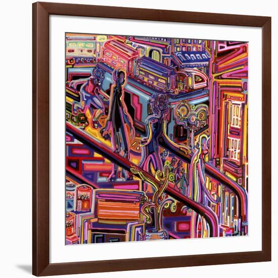 Escalator-Josh Byer-Framed Giclee Print