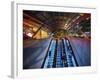 Escalators at the Entrance to a Washington DC Metro Station.-Jon Hicks-Framed Photographic Print