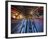 Escalators at the Entrance to a Washington DC Metro Station.-Jon Hicks-Framed Photographic Print