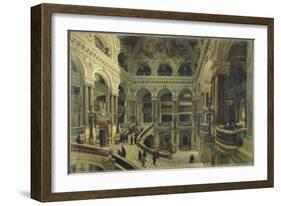 Escalier de l'Opéra à Paris-Victor Navlet-Framed Giclee Print