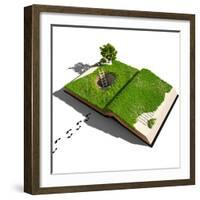 Escape from a Fairy Tale (Illustrated Concept)-viczast-Framed Photographic Print