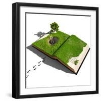 Escape from a Fairy Tale (Illustrated Concept)-viczast-Framed Photographic Print