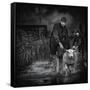 Escape from the Flood-Piet Flour-Framed Stretched Canvas