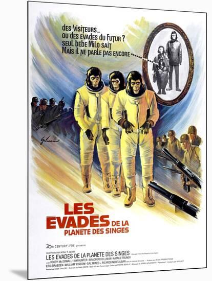 Escape From The Planet of the Apes, (aka Les Evades De La Planete Des Singes), 1971-null-Mounted Premium Giclee Print