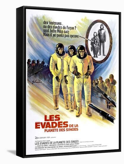 Escape From The Planet of the Apes, (aka Les Evades De La Planete Des Singes), 1971-null-Framed Stretched Canvas