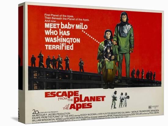 Escape From The Planet of the Apes, Kim Hunter, Roddy McDowall, 1971-null-Stretched Canvas