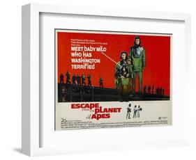 Escape From The Planet of the Apes, Kim Hunter, Roddy McDowall, 1971-null-Framed Art Print