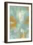 Escape into Teal Abstraction I-Michael Marcon-Framed Art Print